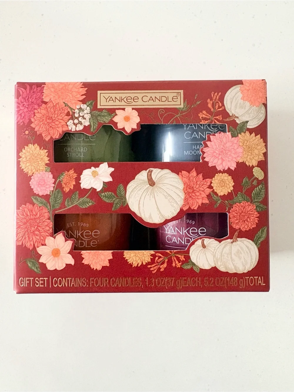 Yankee Candle Fall Harvest 4-Piece Votive Candle Set